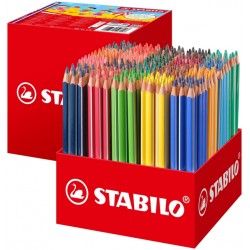 Kleurpotloden STABILO 203 Trio dik assorti classpack &agrave; 300 stuks