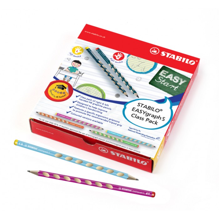 Potlood STABILO Easygraph grafiet 325 HB classpack à 48 stuks