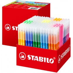 Viltstift STABILO Trio A-Z 378 fijn assorti classpack à 240 stuks