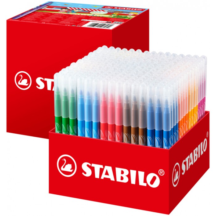 Viltstift STABILO power 280 medium assorti classpack à 240 stuks