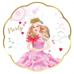 Wenskaart Haza uitnodiging prinses 6 stuks