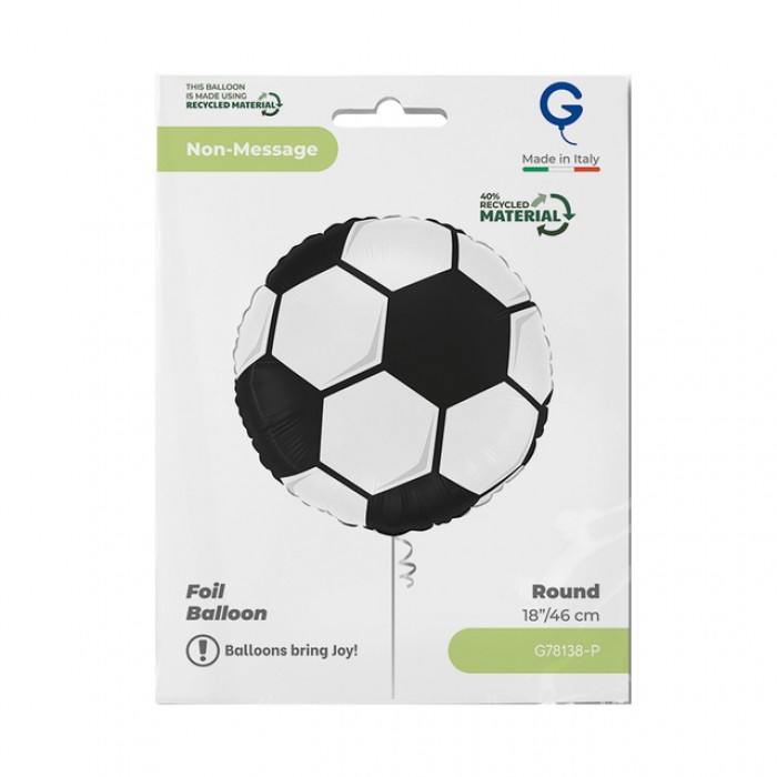 Folieballon voetbal 45cm