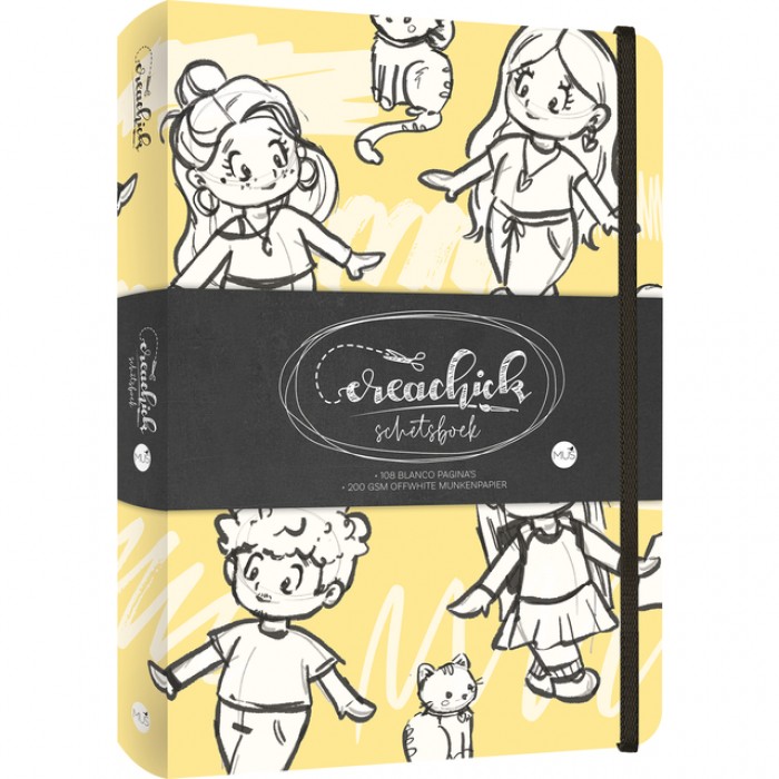 Schetsboek CreaChick Yellow