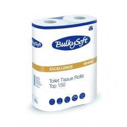 Toiletpapier BulkySoft Excellence 4-laags 6x150 vel wit 66400