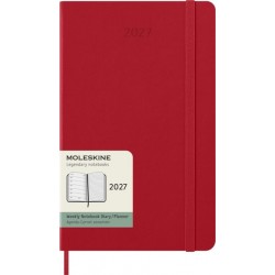 Agenda 2027 Moleskine 12M Planner Weekly 7dagen/1pagina large hc scarlet red