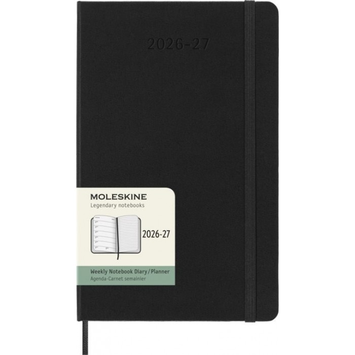 Agenda 2027 Moleskine 18M Planner Weekly 7dagen/1pagina large hc black