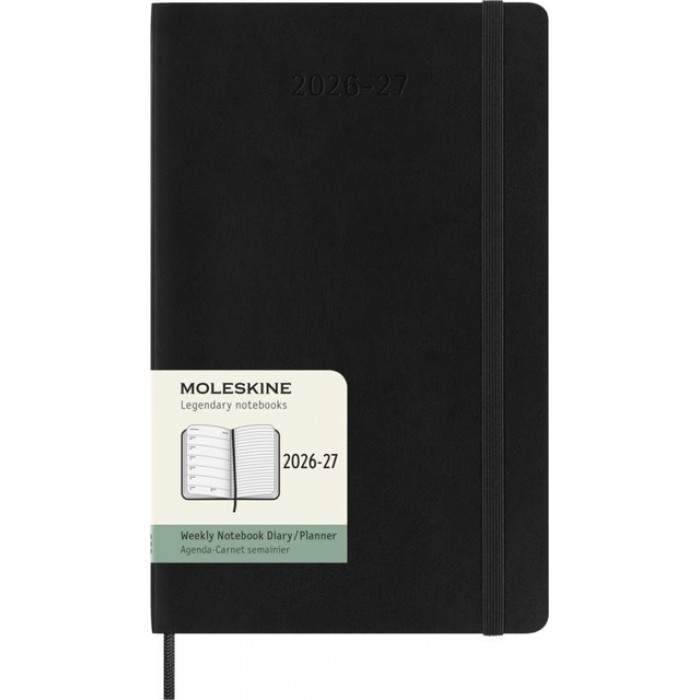 Agenda 2027 Moleskine 18M Planner Weekly 7dagen/1pagina large sc black