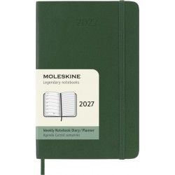 Agenda 2027 Moleskine 12M Planner Weekly 7dagen/1pagina pocket sc myrtle green