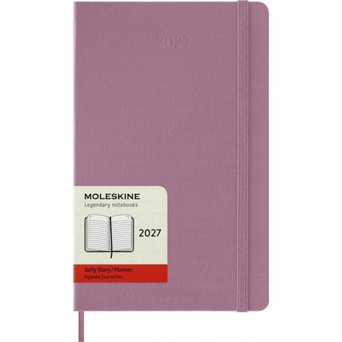 Agenda 2027 Moleskine 12M Planner Daily 1dag/1pagina large hc majestic pink