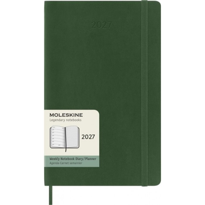 Agenda 2027 Moleskine 12M Planner Weekly 7dagen/1pagina large sc myrtle green