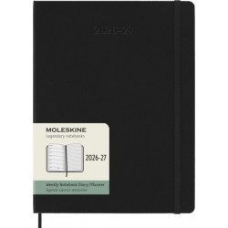 Agenda 2027 Moleskine 18M Planner Weekly 7dagen/1pagina xl hc black