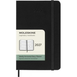 Agenda 2027 Moleskine 12M Planner Weekly 7dagen/2pagina's pocket hc black