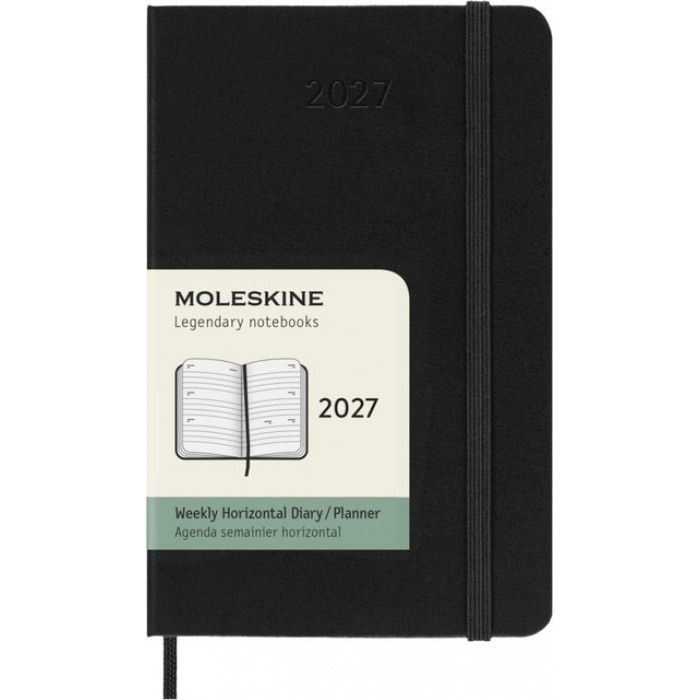 Agenda 2027 Moleskine 12M Planner Weekly 7dagen/2pagina's pocket hc black