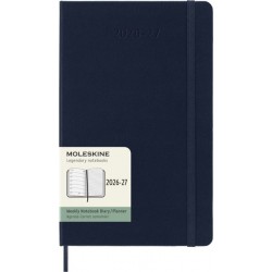 Agenda 2027 Moleskine 18M Planner Weekly 7dagen/1pagina large hc sapphire blue