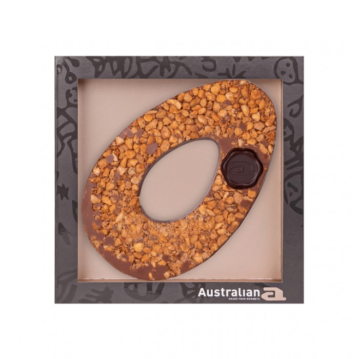 Chocolade Australian Dodo paasei hazelnoot amaretti melk 150g