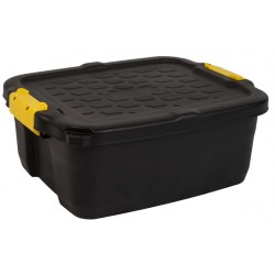 Opbergbox Bankers Box 24 liter met handgrepen robuust zwart