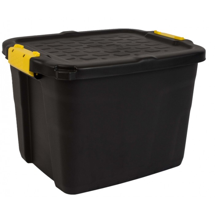 Opbergbox Bankers Box 42 liter met handgrepen robuust zwart