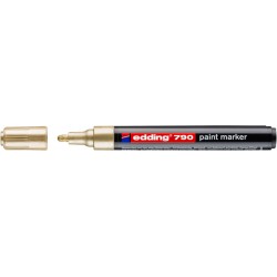 Paintmarker edding 790 op alcoholbasis 2-3mm goud