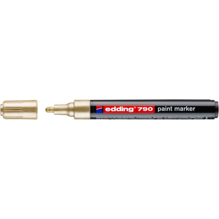 Paintmarker edding 790 op alcoholbasis 2-3mm goud