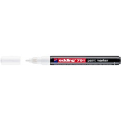 Paintmarker edding 791 op alcoholbasis 1-2mm wit