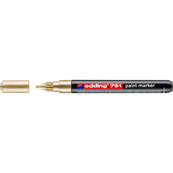 Paintmarker edding 791 op alcoholbasis 1-2mm goud