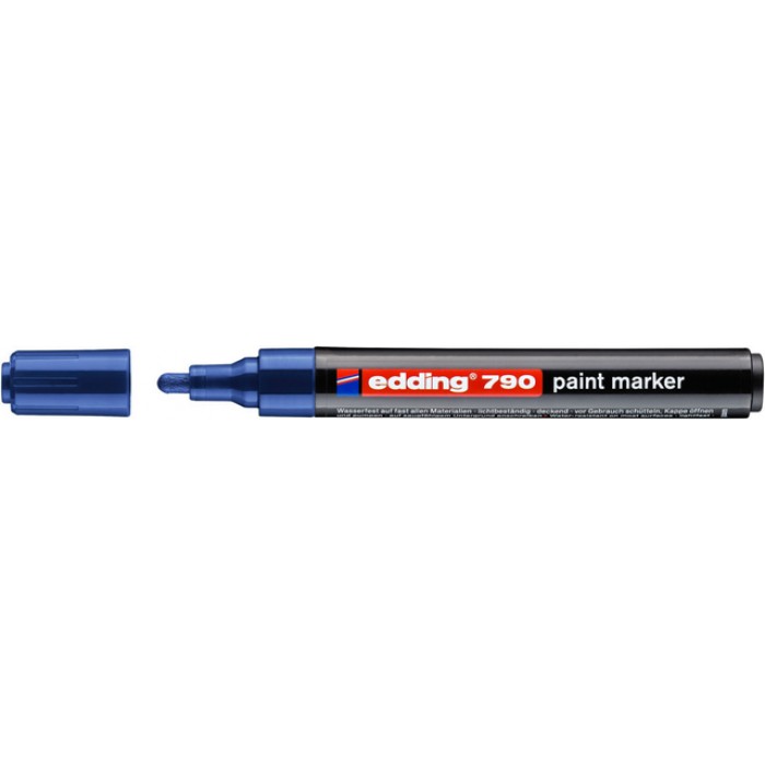 Paintmarker edding 790 op alcoholbasis 2-3mm blauw