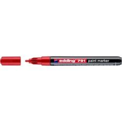 Paintmarker edding 791 op alcoholbasis 1-2mm rood