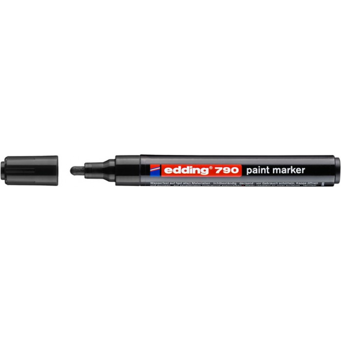 Paintmarker edding 790 op alcoholbasis 2-3mm zwart