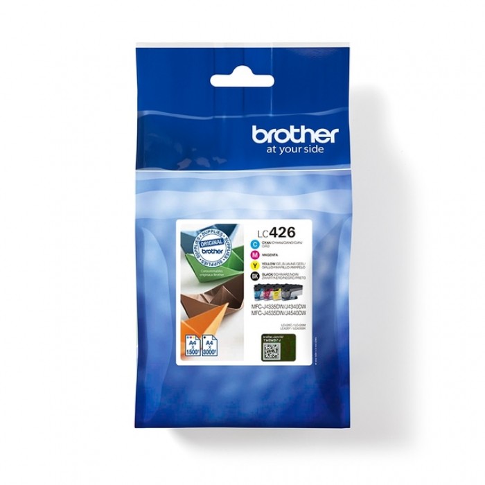 Inktcartridge Brother LC-426VAL zwart + 3 kleuren