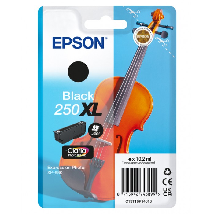 Inktcartridge Epson 250XL T16P14 zwart