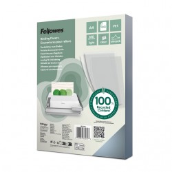 Voorblad Fellowes A4 PET 180micron recycled 100 stuks