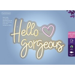 Ledbord Lumineo indoor USB neon Hello Gorgeous