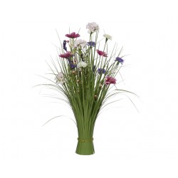 Kunstgras Everlands met bloemen assorti 70cm polyester