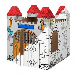 Kartonnen Kasteel XL Bankers Box Play inkleurbaar