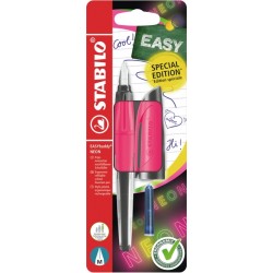 Vulpen STABILO Easybuddy medium neon roze blister &agrave; 1 stuk