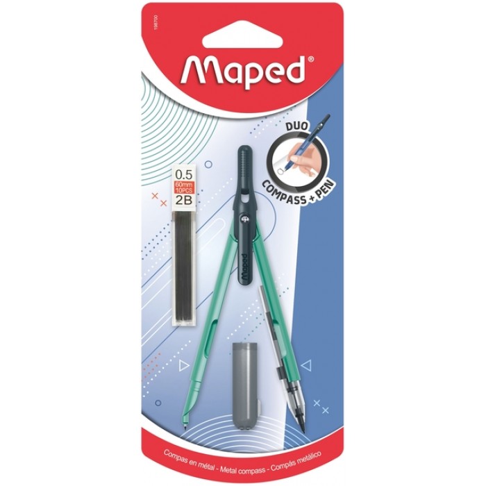 Penpasser Maped 3-delig assorti