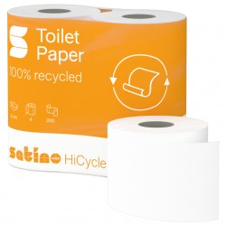 Toiletpapier Satino MT1 HiCycle 2-laags 4x200 vel wit 067810