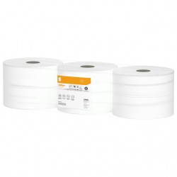 Toiletpapier Satino JT2 HiCycle 2-laags 6x380m wit 319330