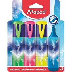 Markeerstift Maped Arctic Vibes set &agrave; 4 kleuren