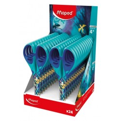 Schaar Maped Dragon 13cm display &agrave; 24 stuks blauw
