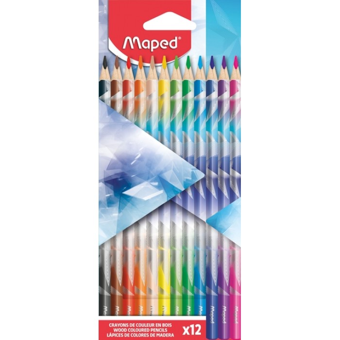 Kleurpotlood Maped Arctic Vibes set &agrave; 12 kleuren