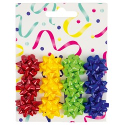 Cadeaustrikken set &agrave; 12 stuks rood, geel, groen en blauw