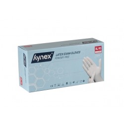 Handschoen Hynex latex XL wit 5gr 100 stuks