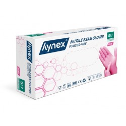Handschoen Hynex nitril S roze 3.5gr 100 stuks