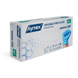 Handschoen Hynex nitril extra sterk S blauw 5gr 100 stuks