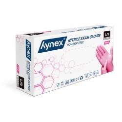 Handschoen Hynex nitril L roze 3.5gr 100 stuks