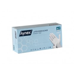 Handschoen Hynex latex S wit 5gr 100 stuks