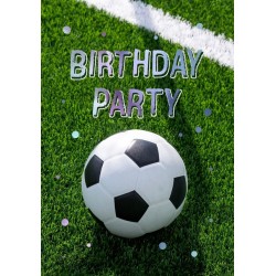 Wenskaart Hallmark uitnodiging voetbal pak &agrave; 6 stuks