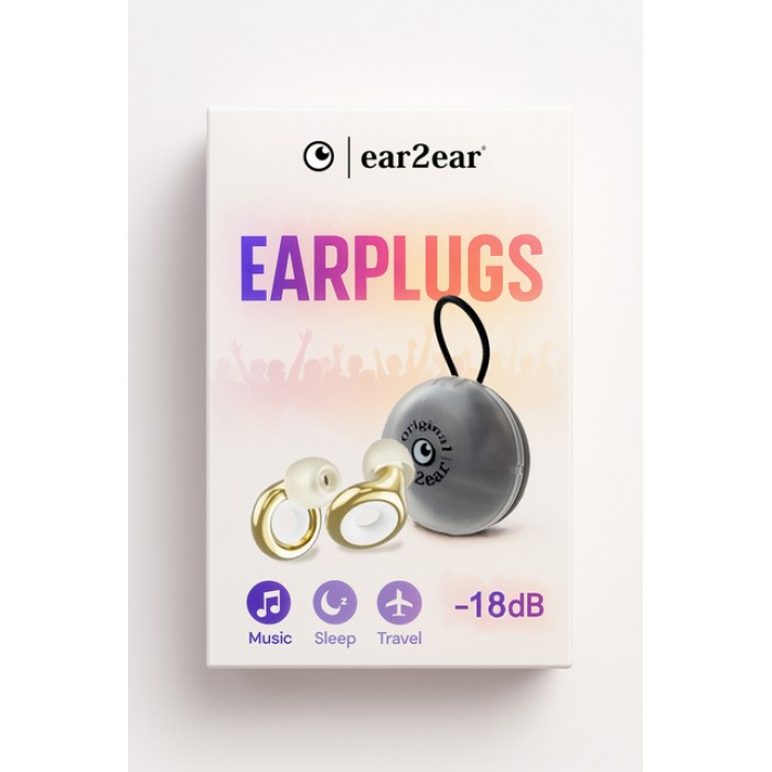 Earplug ear2ear 18dB goud