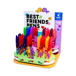 Rollerpen PILOT friXion Friends medium assorti display &agrave; 48 stuks